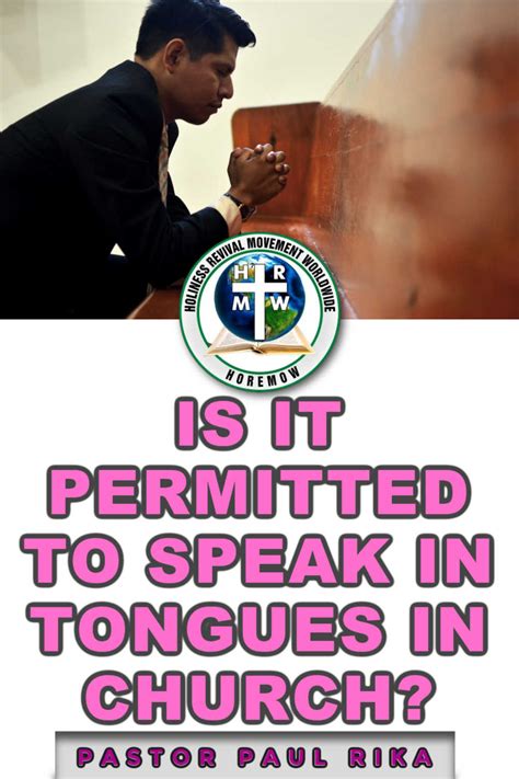 We must remember the words of Paul in 1. . Does the evangelical covenant church believe in speaking in tongues